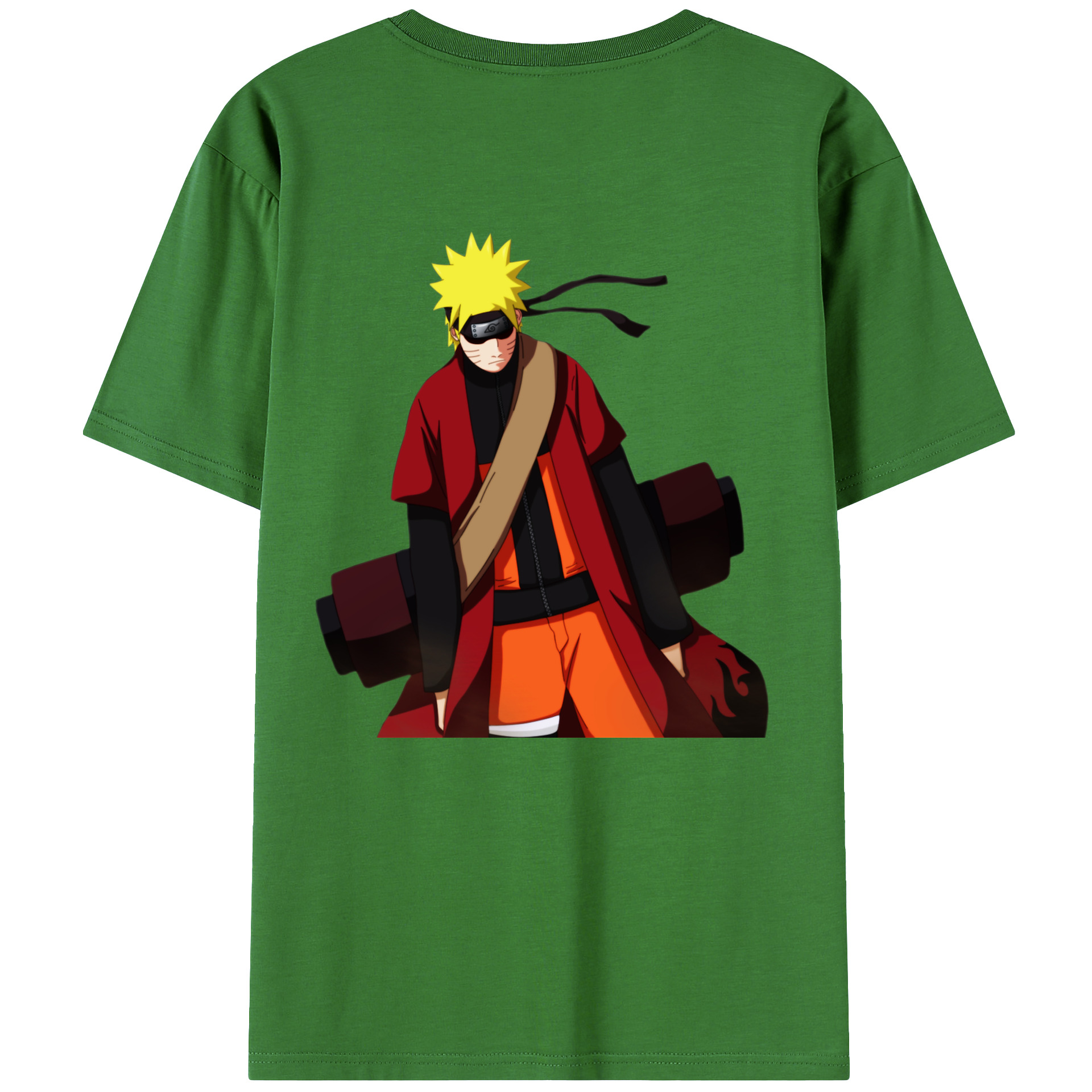 （画像用） NARUTO -ナルト- うずまき ナルト Uzumaki Naruto レディース半袖Tシャツ(バックプリント)